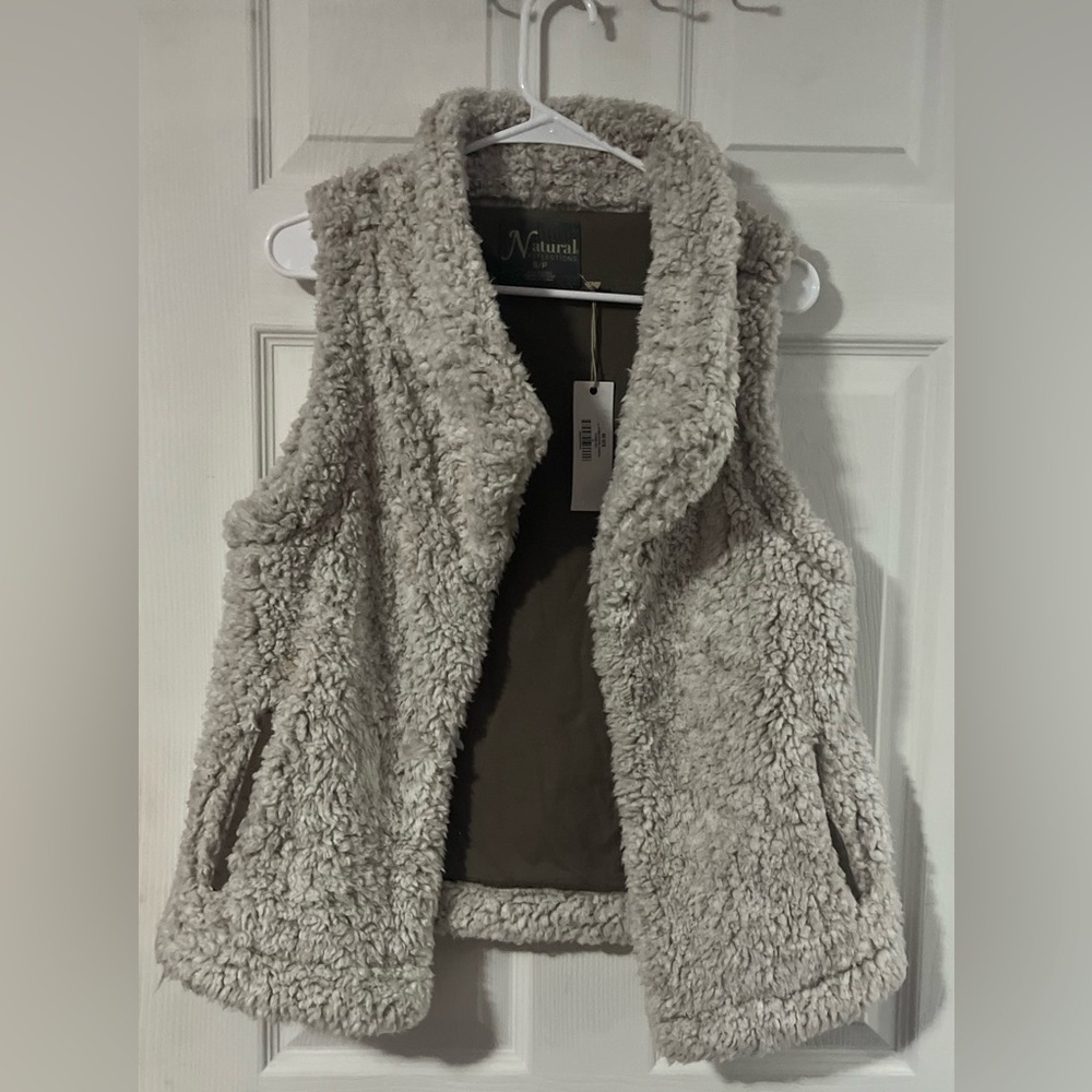 Natural Reflections Brown Sherpa Vest